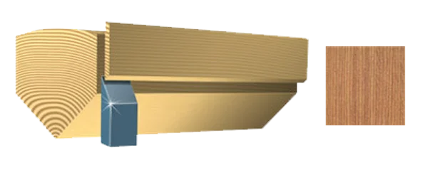 Quarter Slicing veneer cut diagram