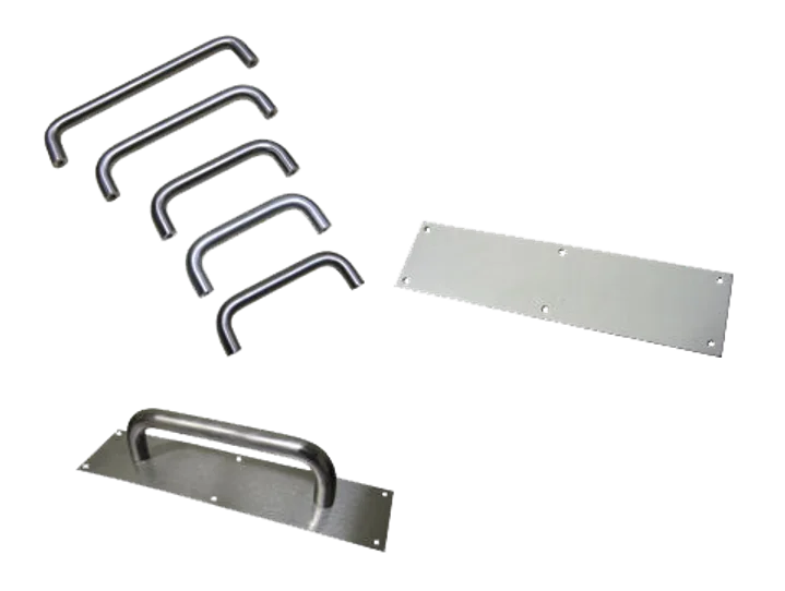 Push plate and pull handle